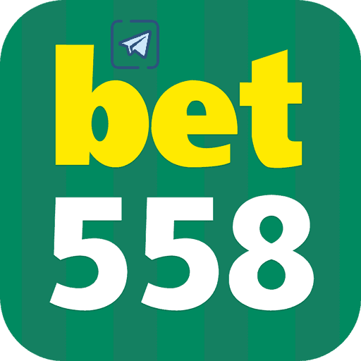 Imagem promovendo o canal oficial da bet558 no Telegram